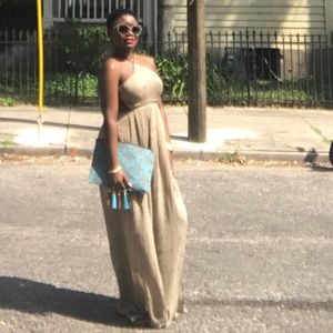 Urban outfitters halter strappy back dress